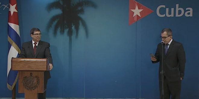Cuba, embargo: conferenza stampa del Ministro degli Esteri Bruno Rodriguez