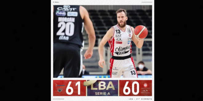 Basket Olimpia perde a Trento