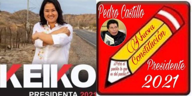 Elezioni perù, Keiko Fujimori Pedro Castillo