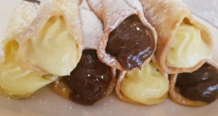 Cannoli crema cioccolato
