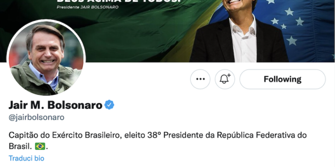 Brasile Bolsonaro Twitter