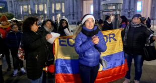 Ecuador manifestazione a Milano