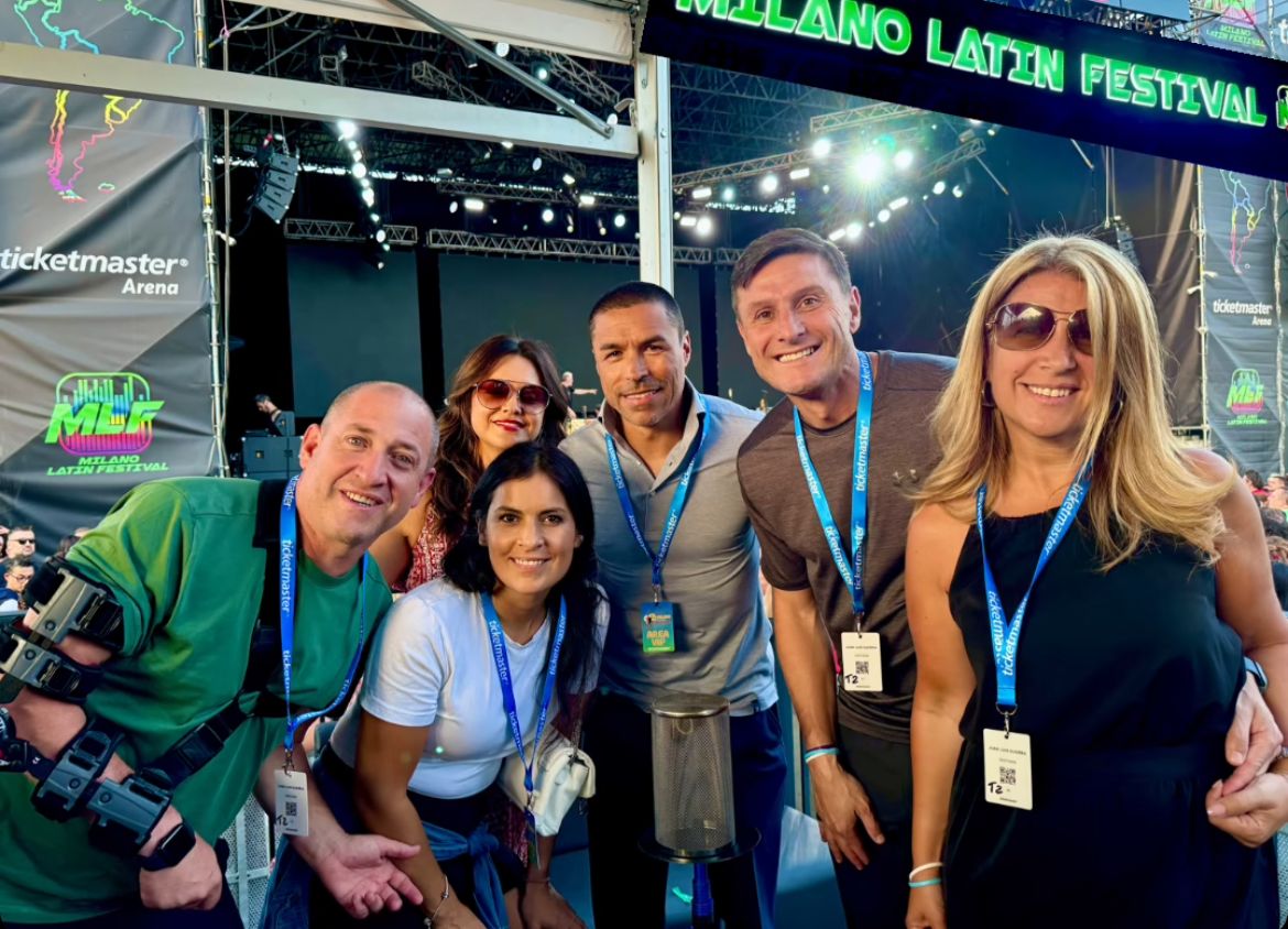 Zanetti al concerto di Juan Luis Guerra 