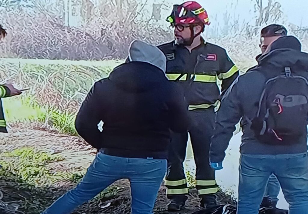 Borsone riportato a riva